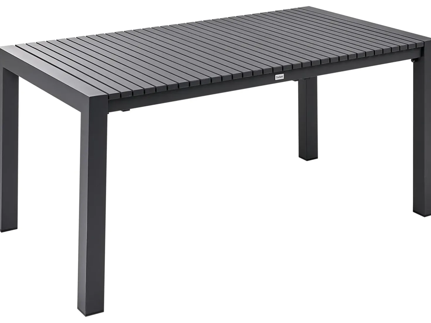 Tavolo da pranzo allungabile da giardino ARDESIO 160/220 cm 90 cm Metallo Grigio scuro