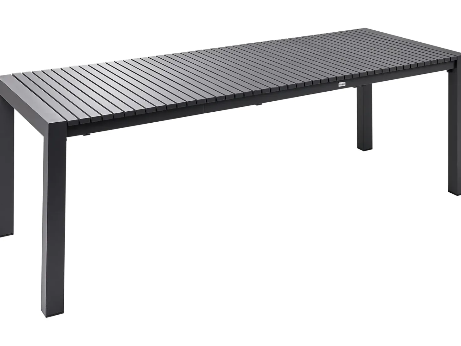 Tavolo da pranzo allungabile da giardino ARDESIO 160/220 cm 90 cm Metallo Grigio scuro