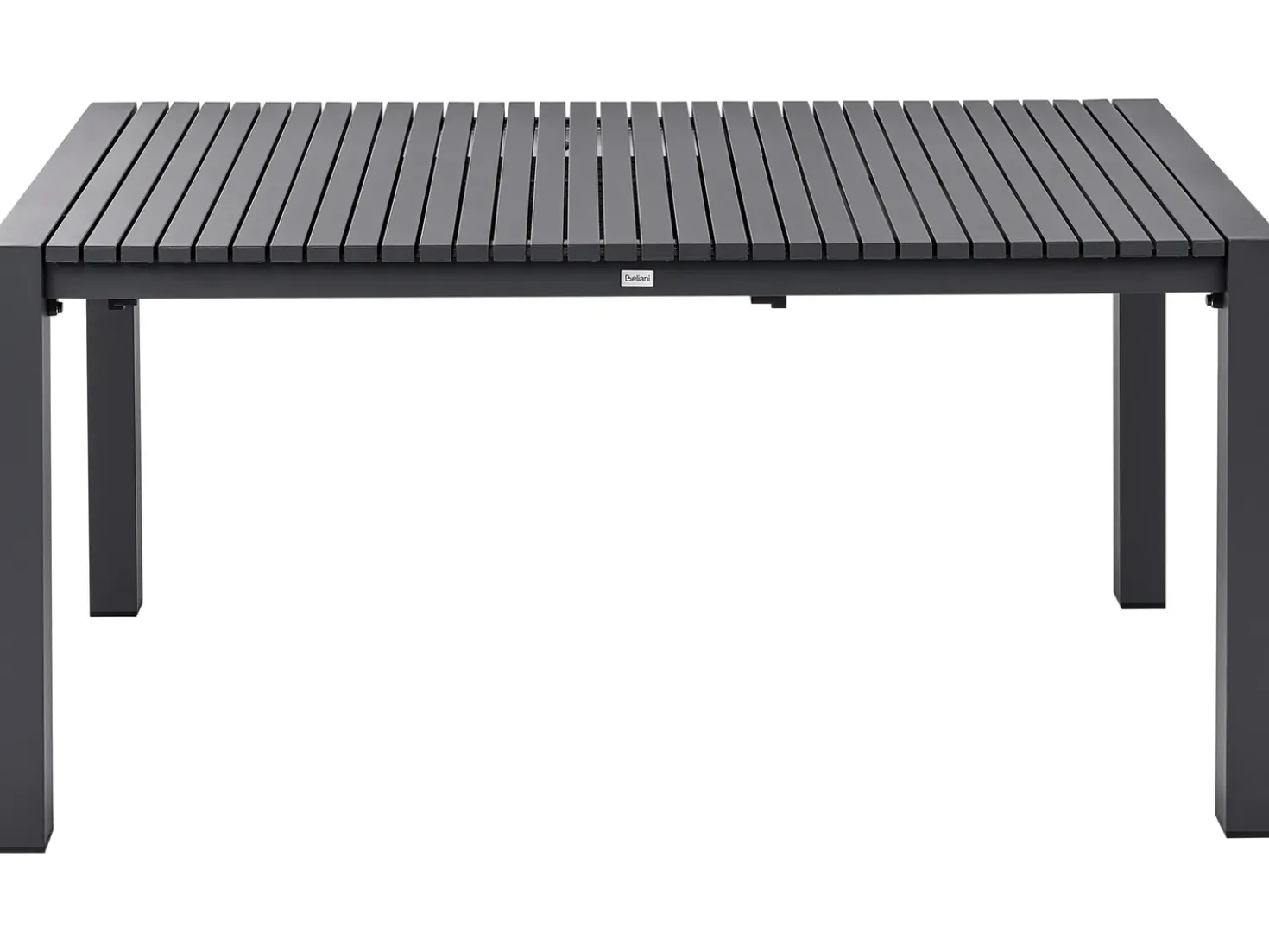 Tavolo da pranzo allungabile da giardino ARDESIO 160/220 cm 90 cm Metallo Grigio scuro