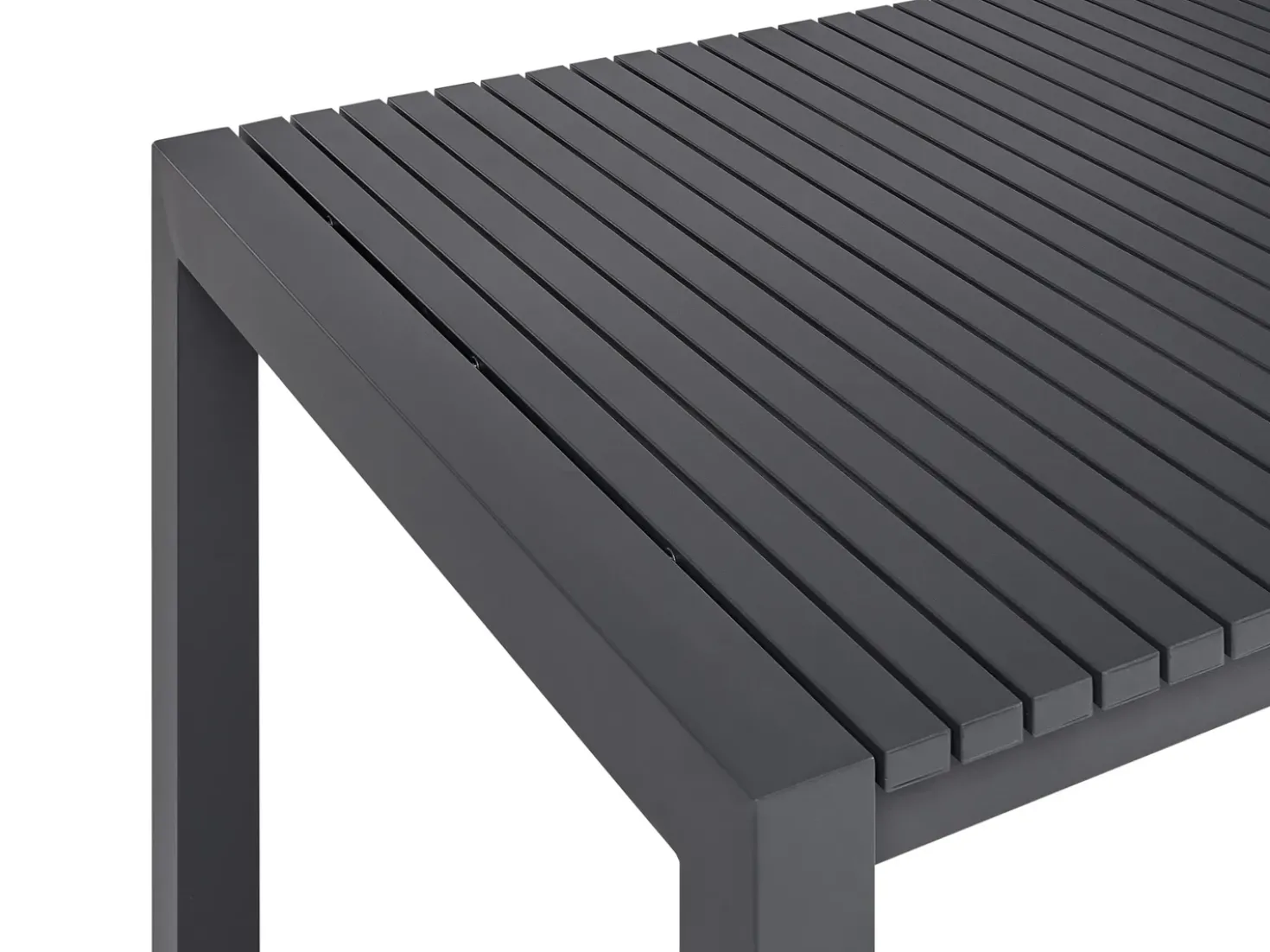 Tavolo da pranzo allungabile da giardino ARDESIO 160/220 cm 90 cm Metallo Grigio scuro