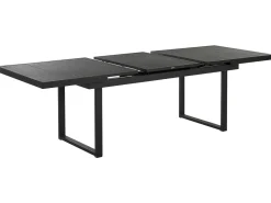 Tavolo da pranzo allungabile da giardino VALCANETTO 180/240 cm 90 cm Metallo Nero