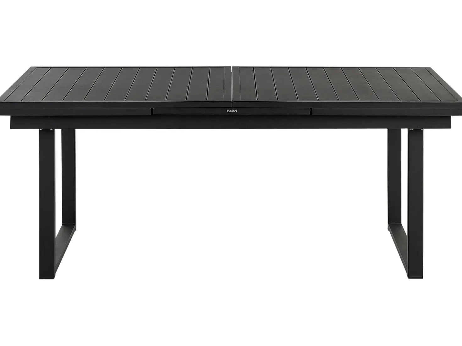 Tavolo da pranzo allungabile da giardino VALCANETTO 180/240 cm 90 cm Metallo Nero
