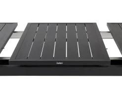 Tavolo da pranzo allungabile da giardino VALCANETTO 180/240 cm 90 cm Metallo Nero