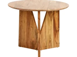 Tavolo da pranzo ARRAN Marrone 100 cm 100 cm Legno d'acacia
