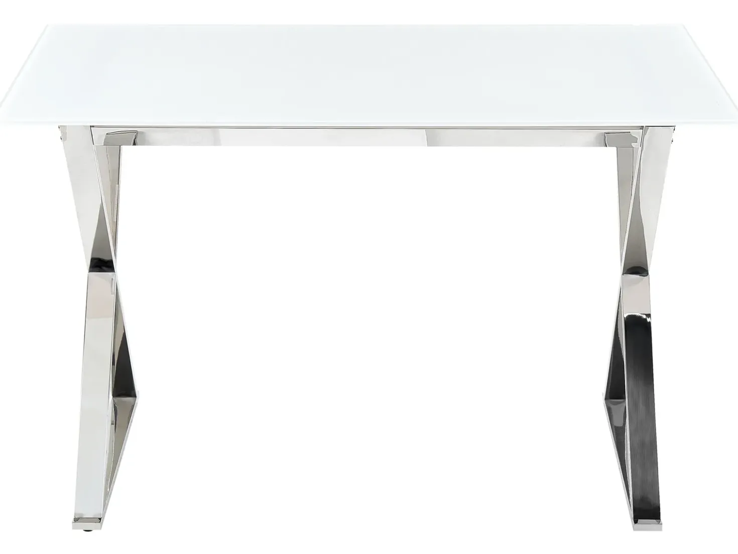 Tavolo da pranzo ATTICA Bianco 120 cm 70 cm Vetro temperato