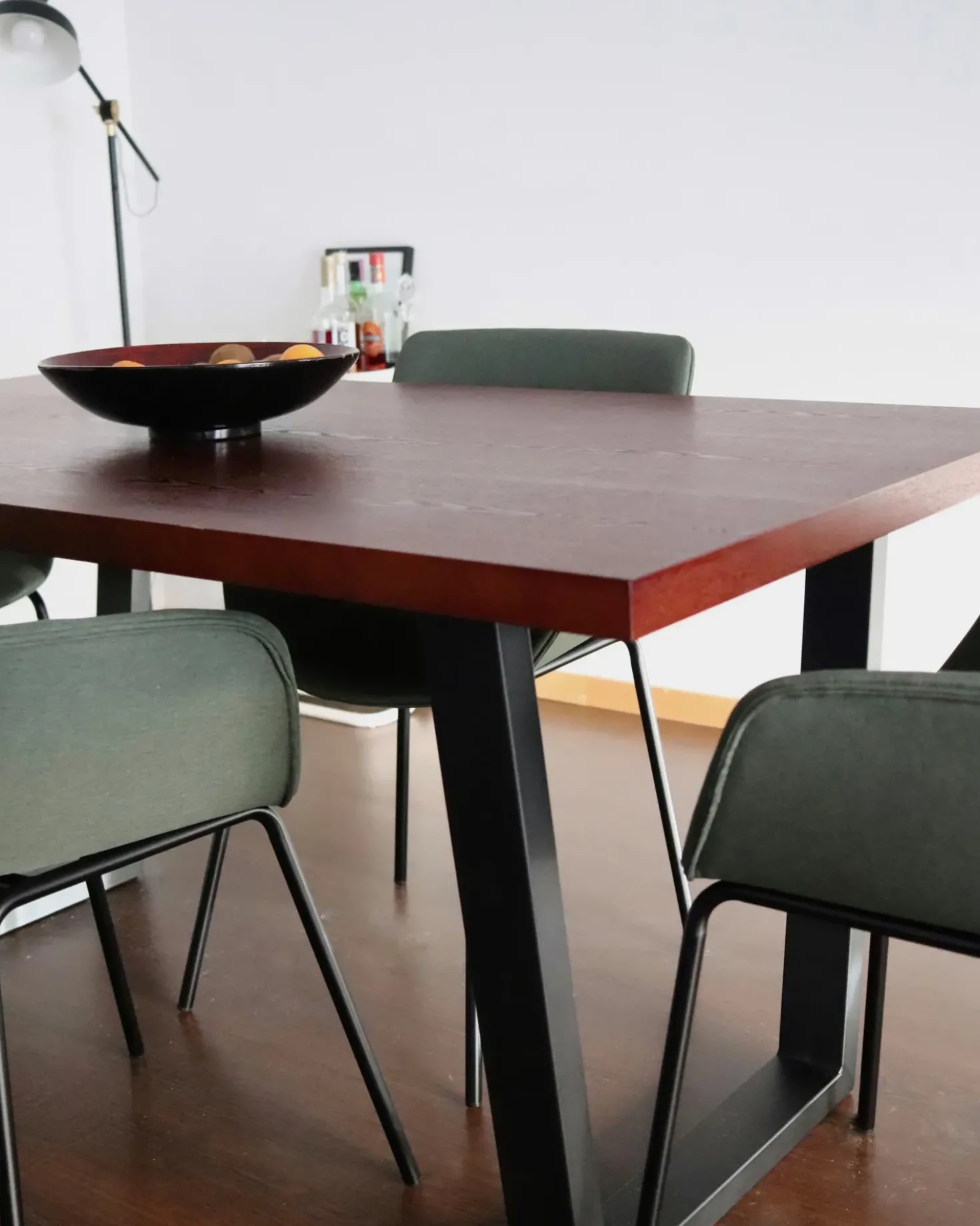 Tavolo da pranzo AUSTIN Noce scuro 160 cm 90 cm