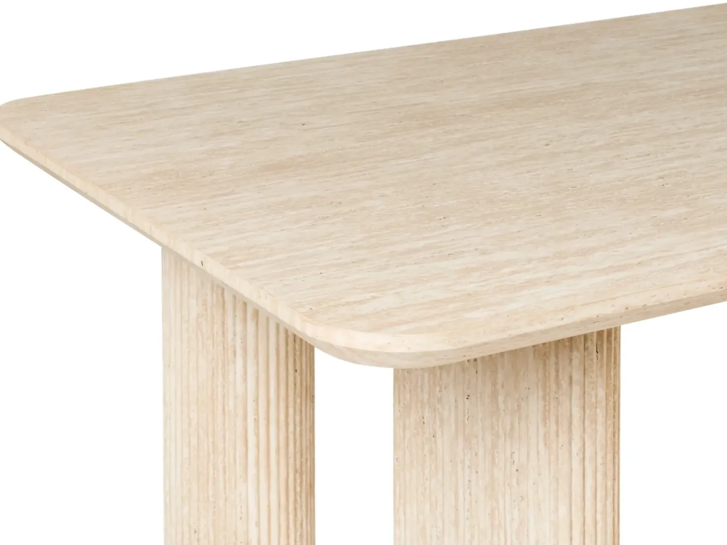 Tavolo da pranzo BARROY Effetto travertino 180 cm 90 cm