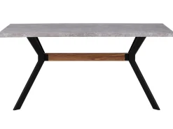 Tavolo da pranzo BENSON Grigio effetto cemento 160 cm 90 cm