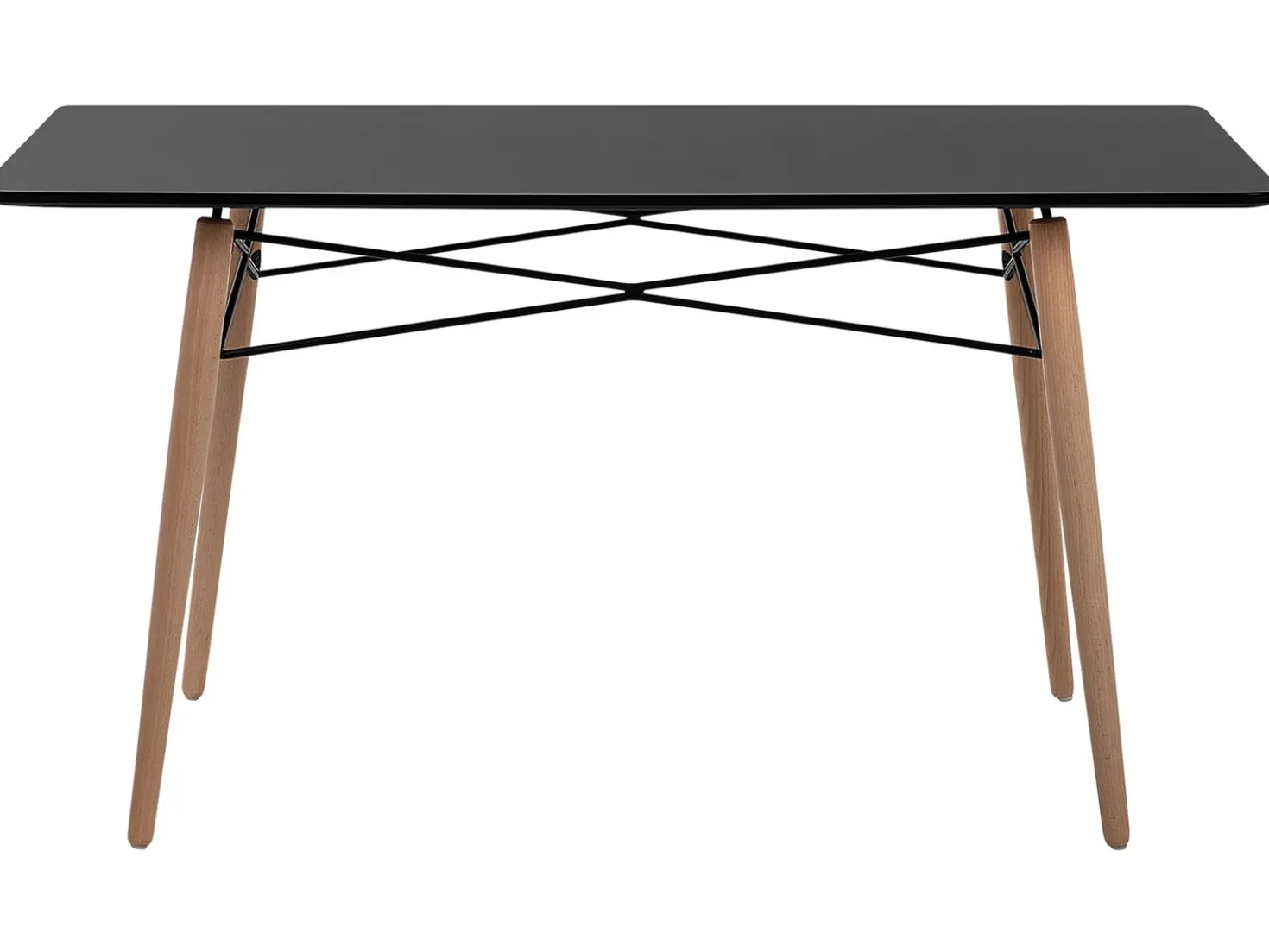 Tavolo da pranzo BIONDI Faggio nero 140 cm 80 cm