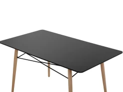 Tavolo da pranzo BIONDI Faggio nero 140 cm 80 cm