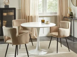 Tavolo da pranzo BOCA Bianco 90 cm 90 cm