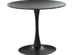 Tavolo da pranzo BOCA Marmo nero 90 cm 90 cm