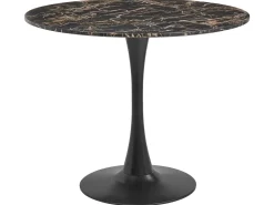 Tavolo da pranzo BOCA Marmo nero 90 cm 90 cm