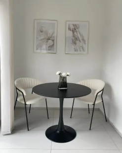 Tavolo da pranzo BOCA Nero 90 cm 90 cm