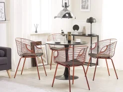 Tavolo da pranzo BOCA Nero 90 cm 90 cm
