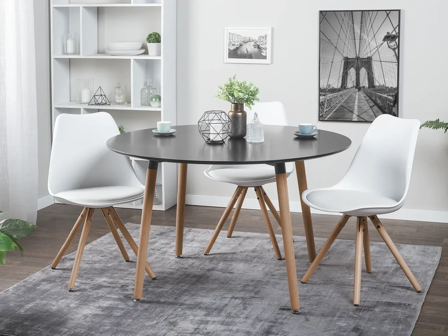 Tavolo da pranzo BOVIO Nero 120 cm 120 cm