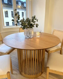 Tavolo da pranzo BOYLE Rovere chiaro 110 cm 110 cm