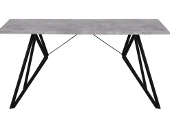 Tavolo da pranzo BUSCOT Grigio effetto cemento 160 cm 90 cm