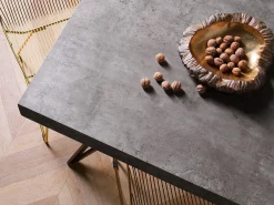 Tavolo da pranzo BUSCOT Grigio effetto cemento 160 cm 90 cm