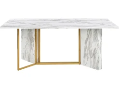 Tavolo da pranzo CALCIO Marmo bianco 200 cm 100 cm