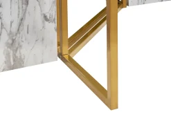 Tavolo da pranzo CALCIO Marmo bianco 200 cm 100 cm