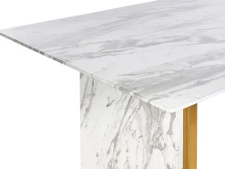 Tavolo da pranzo CALCIO Marmo bianco 200 cm 100 cm
