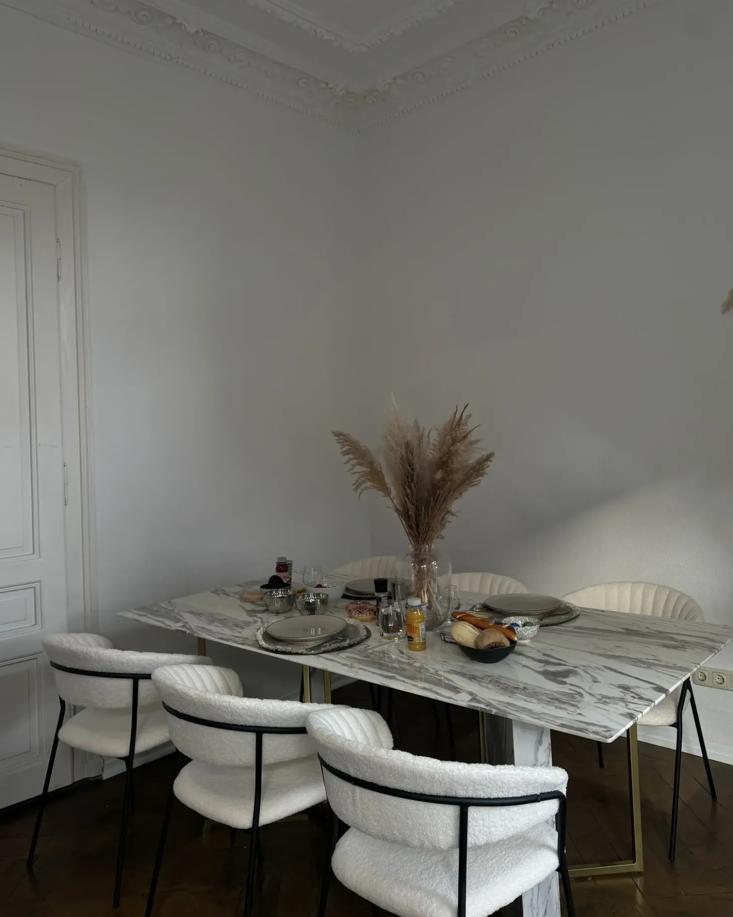 Tavolo da pranzo CALCIO Marmo bianco 200 cm 100 cm