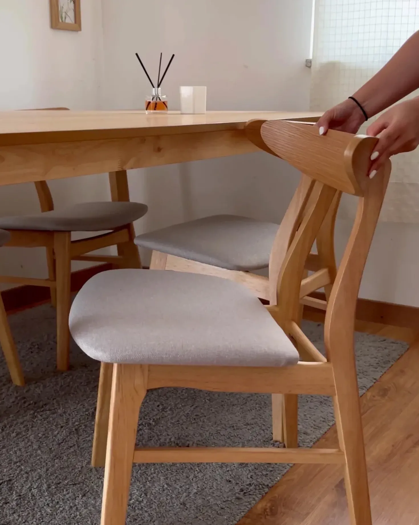 Tavolo da pranzo CAMDEN Frassino chiaro 180 cm 95 cm
