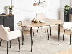 Tavolo da pranzo CAVELL Marrone chiaro 160 cm 90 cm