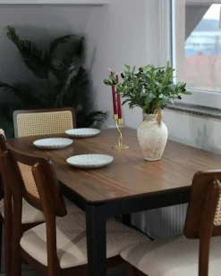 Tavolo da pranzo CEDAR Noce scuro 135 cm 80 cm