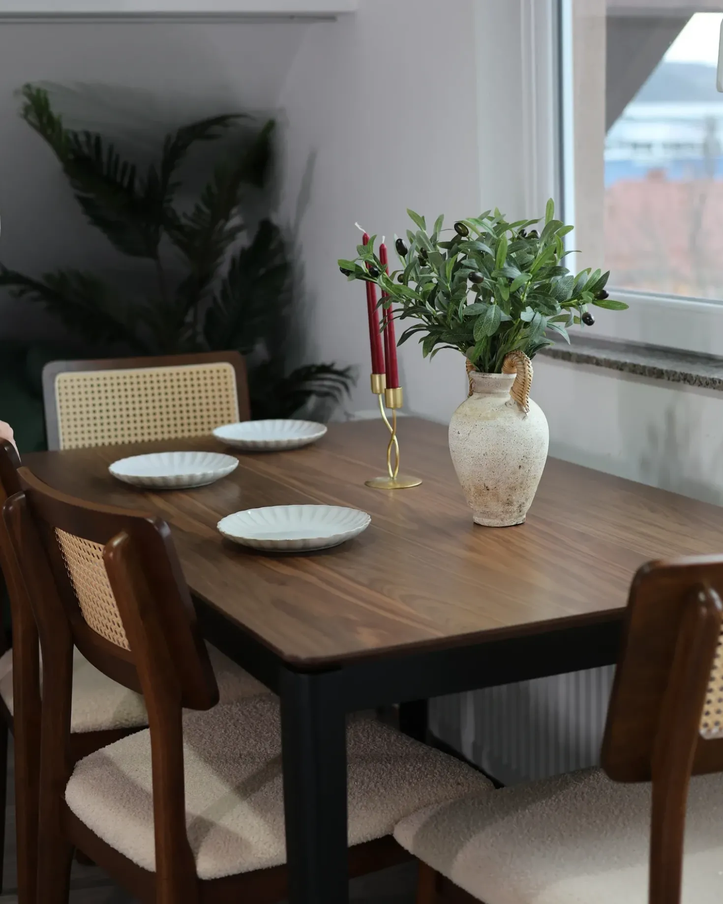Tavolo da pranzo CEDAR Noce scuro 135 cm 80 cm