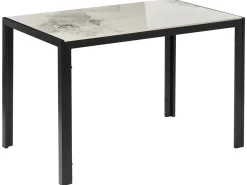 Tavolo da pranzo CLARENCE Marmo bianco 120 cm 70 cm Ceramica