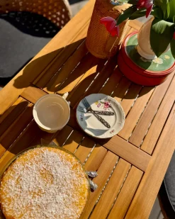 Tavolo da pranzo da giardino PROSSEDI 120 cm 60 cm Legno d'acacia Marrone