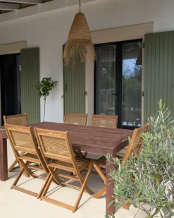 Tavolo da pranzo da giardino TUSCANIA 180 cm 100 cm Legno d'eucalipto Marrone scuro