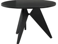 Tavolo da pranzo da giardino OLMETTO 83 cm 110 cm Vetro Nero