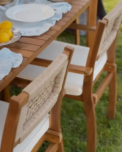Tavolo da pranzo da giardino JACO 180 cm 100 cm Legno d'acacia Marrone chiaro