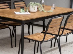 Tavolo da pranzo da giardino VALLESE 180 cm 90 cm Legno d'acacia Marrone