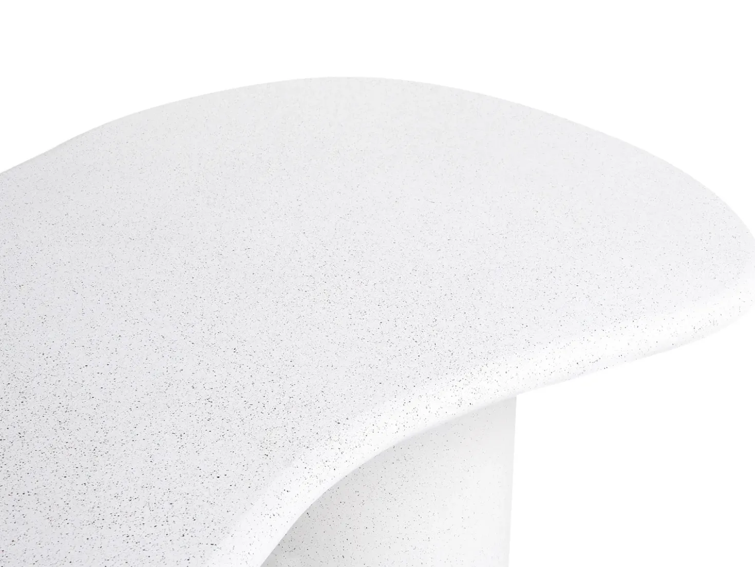 Tavolo da pranzo da giardino SIRMIONE 200 cm 110 cm Effetto terrazzo Terrazzo Bianco