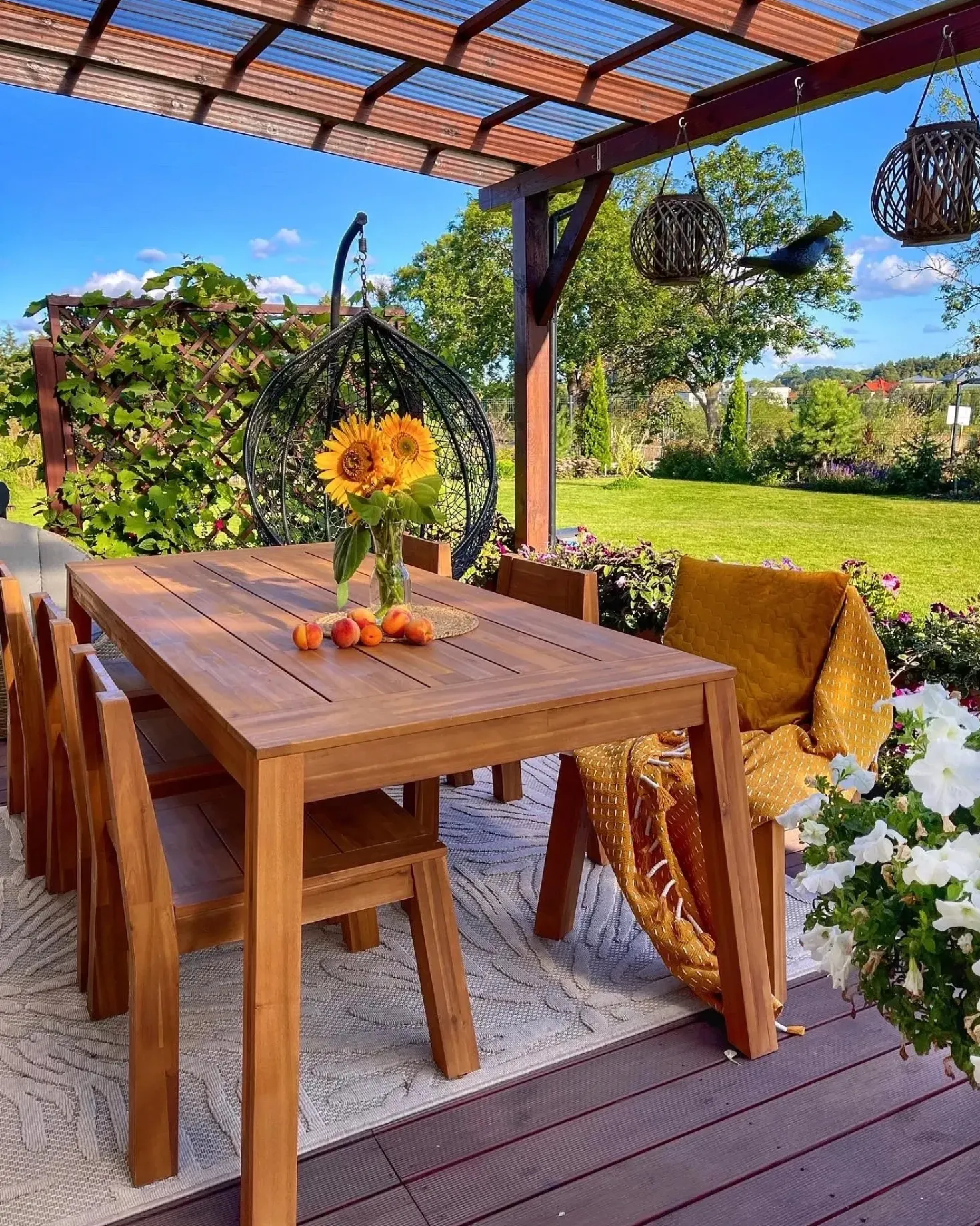 Tavolo da pranzo da giardino LIVORNO 210 cm 90 cm Legno d'acacia Marrone