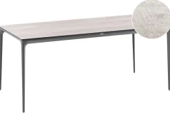 Tavolo da pranzo da giardino SOVARETO 180 cm 90 cm Simil legno Grigio chiaro