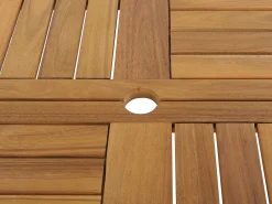 Tavolo da pranzo da giardino TOLVE 150 cm 150 cm Legno d'acacia Marrone