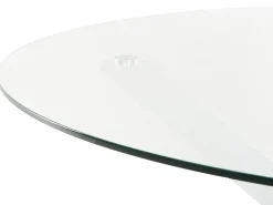 Tavolo da pranzo da giardino MALETTO 120 cm 120 cm Vetro Bianco