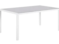 Tavolo da pranzo da giardino CATANIA 160 cm 91 cm Vetro Grigio