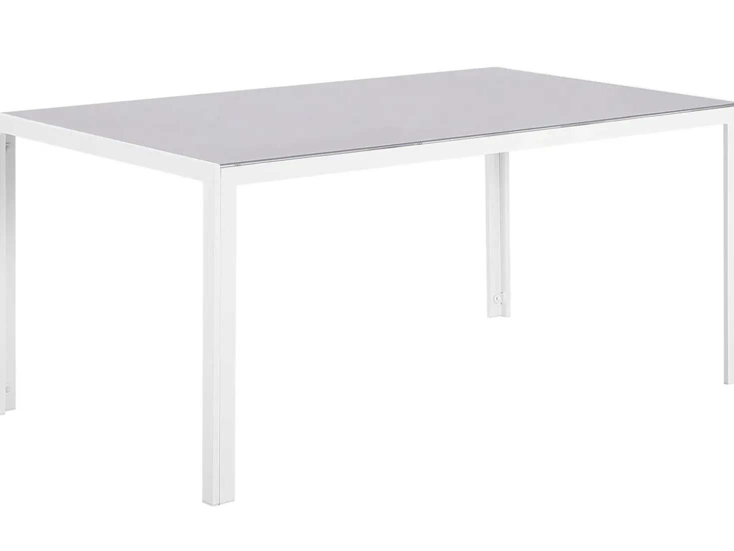Tavolo da pranzo da giardino CATANIA 160 cm 91 cm Vetro Grigio