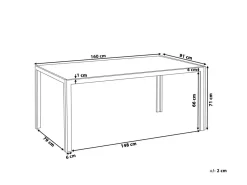 Tavolo da pranzo da giardino CATANIA 160 cm 91 cm Vetro Grigio