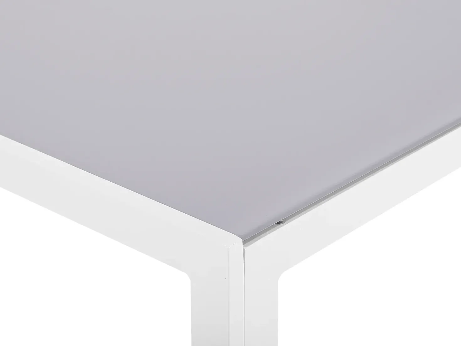 Tavolo da pranzo da giardino CATANIA 160 cm 91 cm Vetro Grigio