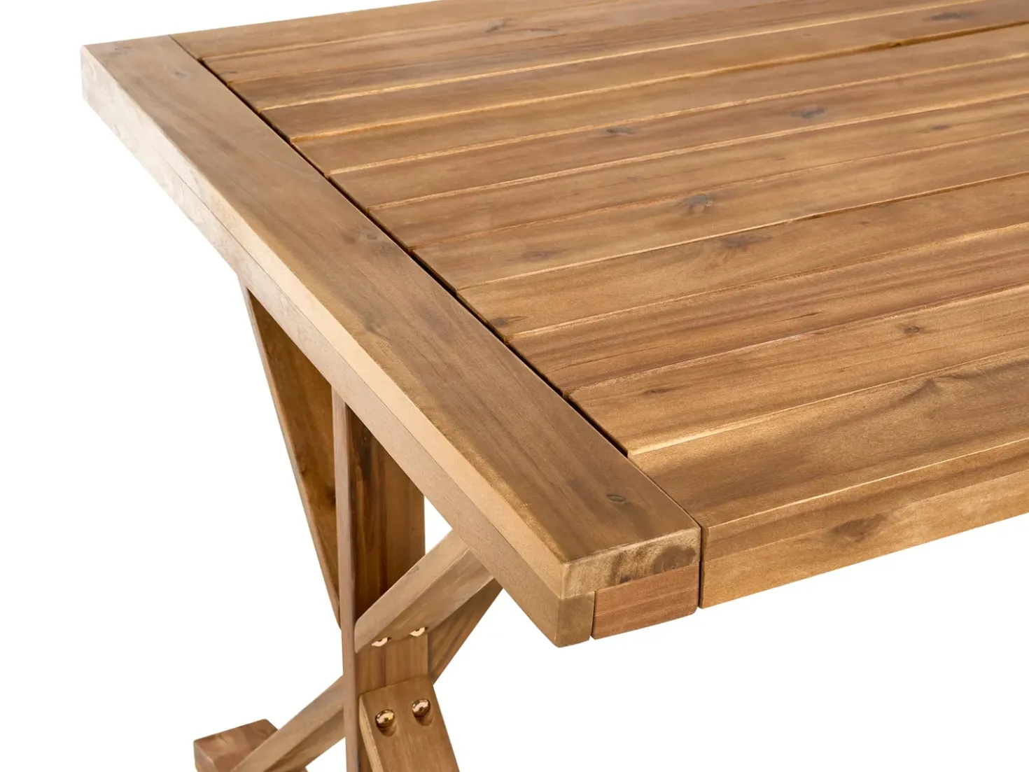 Tavolo da pranzo da giardino CALABRITTO 90 cm 180 cm Legno d'acacia Marrone