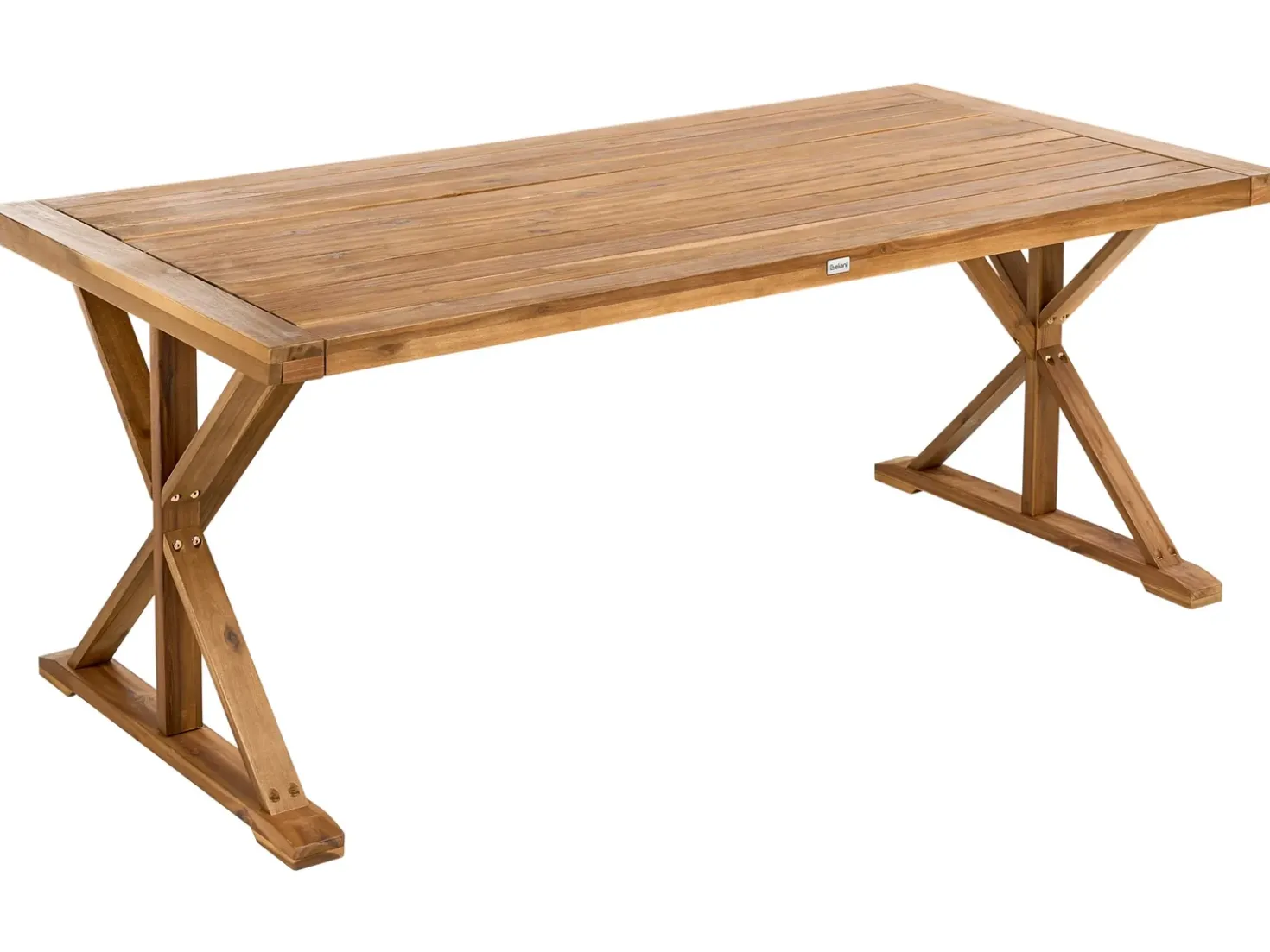Tavolo da pranzo da giardino CALABRITTO 90 cm 180 cm Legno d'acacia Marrone