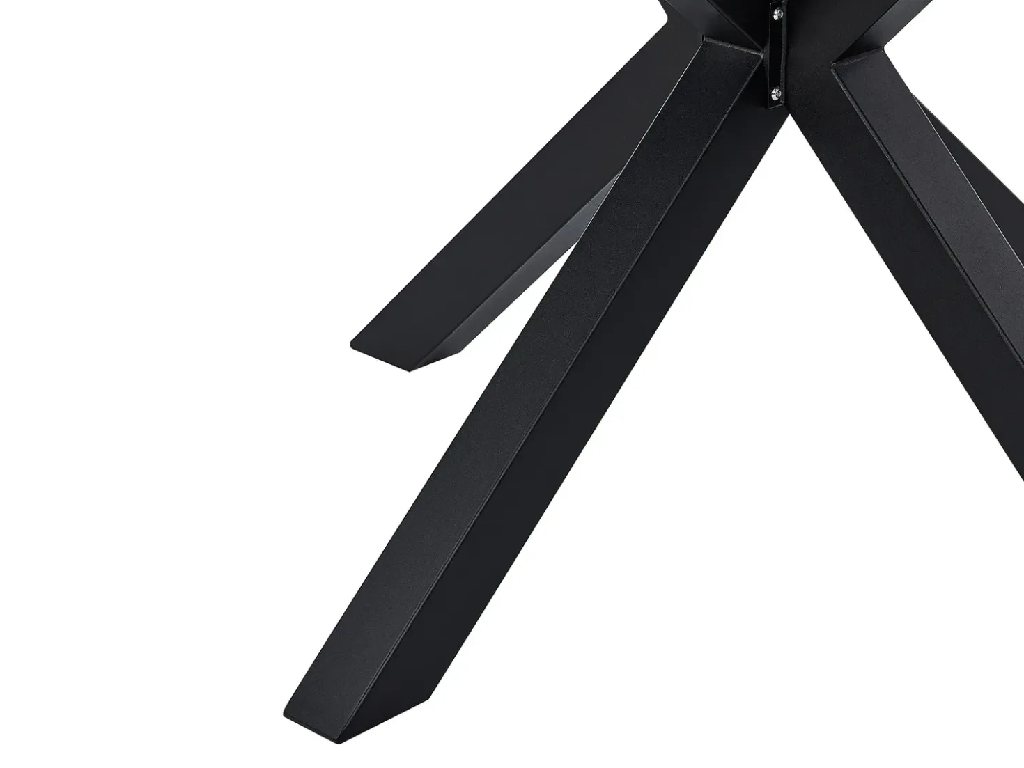 Tavolo da pranzo da giardino MALETTO 120 cm 120 cm Vetro Nero