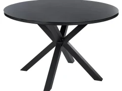 Tavolo da pranzo da giardino MALETTO 120 cm 120 cm Vetro Nero